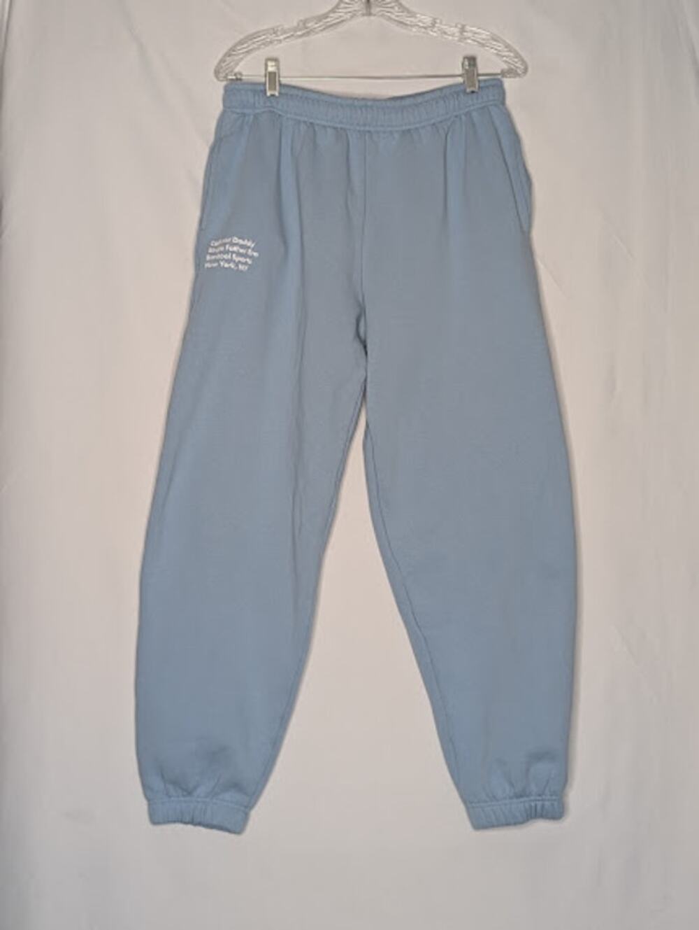 BARSTOOL SPORTS Light Blue Joggers Womens XL Athletica loungewear Cozycore